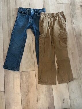 Wrangler Kids Jeans & Tan Cargo Pants Set